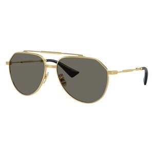 New Dolce & Gabbana Gold Aviator DG2302 02/R5 Sunglasses Women